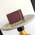 Louis Vuitton LV Women Wallet On Chain Rosy-Maroon M25814