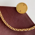 Louis Vuitton LV Women Wallet On Chain Rosy-Maroon M25814