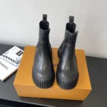 Louis Vuitton Women Ruby Flat Ankle Boot-Black