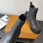 Louis Vuitton Women Ruby Flat Ankle Boot-Black