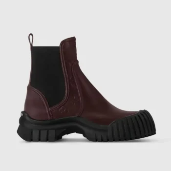 Louis Vuitton Women Ruby Flat Ankle Boot-Chocolate Brown 1AGWHP