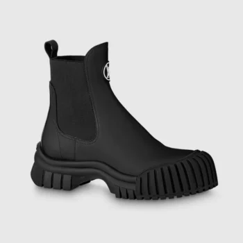 Louis Vuitton Women Ruby Flat Ankle Boots-Black 1AAM0J