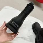 Louis Vuitton Women Ruby Flat Ankle Boots-Black 1AAM0J