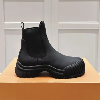 Louis Vuitton Women Ruby Flat Ankle Boots-Black 1AAM0J