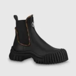 Louis Vuitton Women Ruby Flat Ankle Boots-Black 1AB0FX