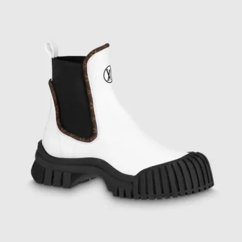 Louis Vuitton Women Ruby Flat Ankle Boots-White 1AB0GC