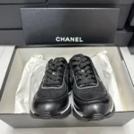 Chanel Women Sneakers Mixed Fibers, Shiny Calfskin & Suede Calfskin-White