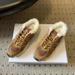 Dior Women DiorAlps Dior Chrono Sneaker Camel Mesh and Suede Calfskin