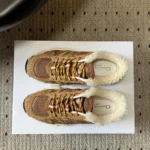 Dior Women DiorAlps Dior Chrono Sneaker Camel Mesh and Suede Calfskin