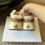 Dior Women DiorAlps Dior Chrono Sneaker Camel Mesh and Suede Calfskin