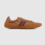 Gucci Unisex Shift Sneaker Brown Fabric 857963AAF1Z