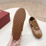 Gucci Unisex Shift Sneaker Brown Fabric 857963AAF1Z