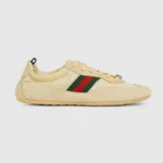 Gucci Unisex Shift Sneaker Light Yellow Fabric 857963AAF1Z
