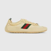 Gucci Unisex Shift Sneaker Light Yellow Fabric 857963AAF1Z