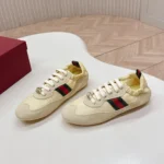 Gucci Unisex Shift Sneaker Light Yellow Fabric 857963AAF1Z