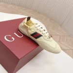 Gucci Unisex Shift Sneaker Light Yellow Fabric 857963AAF1Z