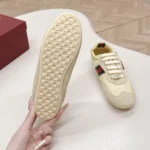 Gucci Unisex Shift Sneaker Light Yellow Fabric 857963AAF1Z