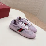 Gucci Unisex Shift Sneaker Lilac Fabric 857963AAF1Z