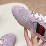 Gucci Unisex Shift Sneaker Lilac Fabric 857963AAF1Z