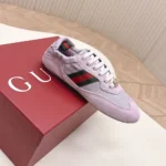 Gucci Unisex Shift Sneaker Lilac Fabric 857963AAF1Z