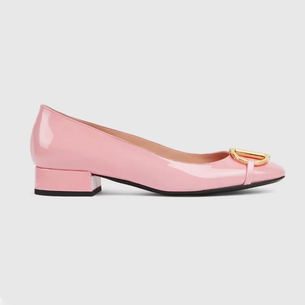Gucci Women Ballet Flat With Half Horsebit Fuchsia Patent Leather (1) Gucci Women Ballet Flat With Half Horsebit Fuchsia Patent Leather