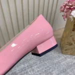 Gucci Women Ballet Flat With Half Horsebit Fuchsia Patent Leather