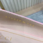 Gucci Women Ballet Flat With Half Horsebit Fuchsia Patent Leather