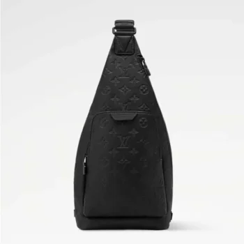 Louis Vuitton LV Unisex Duo Slingbag Black Calf Leather