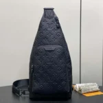 Louis Vuitton LV Unisex Duo Slingbag Black Calf Leather