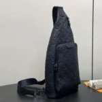 Louis Vuitton LV Unisex Duo Slingbag Black Calf Leather