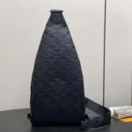 Louis Vuitton LV Unisex Duo Slingbag Black Calf Leather