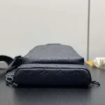 Louis Vuitton LV Unisex Duo Slingbag Black Calf Leather