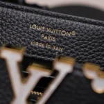 Louis Vuitton LV Women Capucines Mini Taurillon leather-Black M11342