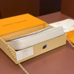 Louis Vuitton LV Women Pochette Félicie Monogram Empreinte-Beige M82363