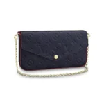 Louis Vuitton LV Women Pochette Félicie Monogram Empreinte-Navy