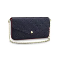 Louis Vuitton LV Women Pochette Félicie Monogram Empreinte-Navy