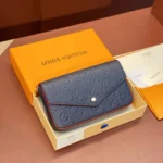 Louis Vuitton LV Women Pochette Félicie Monogram Empreinte-Navy