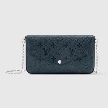 Louis Vuitton LV Women Pochette Félicie Monogram Empreinte-Navy M27048