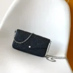 Louis Vuitton LV Women Pochette Félicie Monogram Empreinte-Navy M27048
