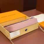 Louis Vuitton LV Women Pochette Félicie Monogram Empreinte-Pink M82608