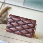 Louis Vuitton LV Women Wallet On Chain GO -14 Lambskin leather-Tan M13841