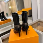 Louis Vuitton Women Legacy Ankle Boot-Black 1AIEUG