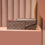 Louis Vuitton LV Women Pochette Félicie Monogram Coated Canvas-Brown M81896