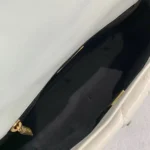 Chanel Women 19 Handbag Shiny Lambskin Gold-Tone Silver-Tone & Ruthenium-Finish Metal-White