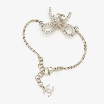 Chanel Women Bracelet Metal & Strass Silver Gold & Crystal ABG590