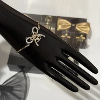 Chanel Women Bracelet Metal & Strass Silver Gold & Crystal ABG590