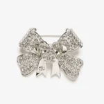 Chanel Women Brooch Metal & Strass Silver Gold & Crystal ABG592