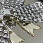 Chanel Women Brooch Metal & Strass Silver Gold & Crystal ABG592