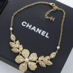 Chanel Women Choker Metal Resin Glass Pearls & Strass ABG616