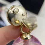 Chanel Women Clip-On Pendant Earrings Metal & Imitation Pearls-Pink ABG498